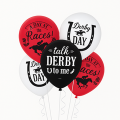 Derby Day 12" Latex Balloons - 15 Pack