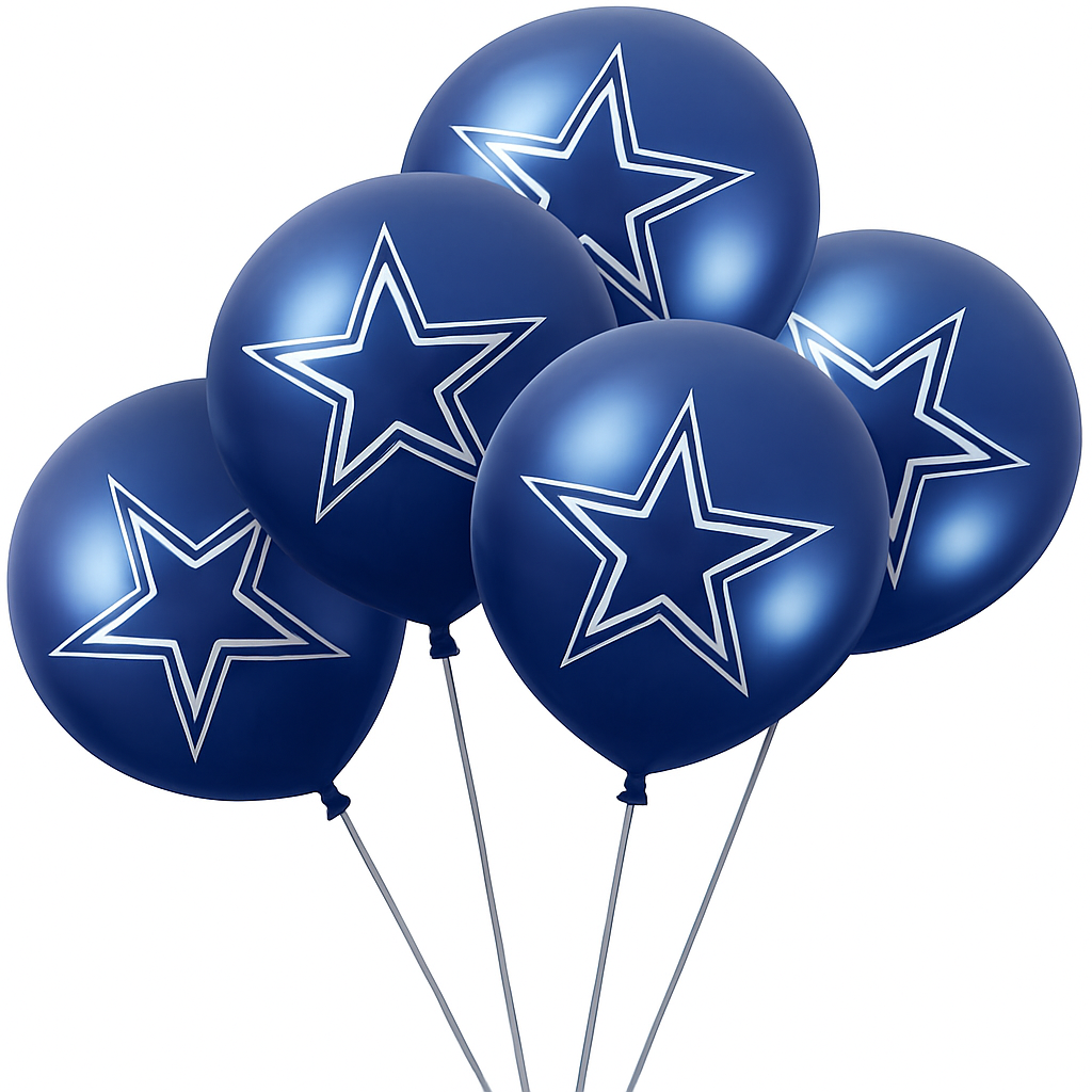 Dallas Cowboys 12" Latex Balloons - 6 Pack