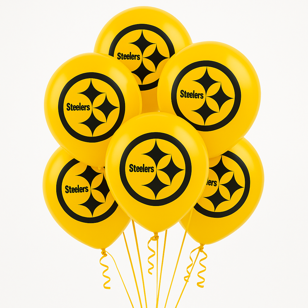 Pittsburgh Steelers 12" Printed Latex Balloons