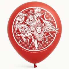 Justice League Heroes Unite Latex Balloons - 12" (6-Pack)