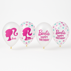 Barbie Dream Together Confetti Latex Balloons - 12", 6 Pack