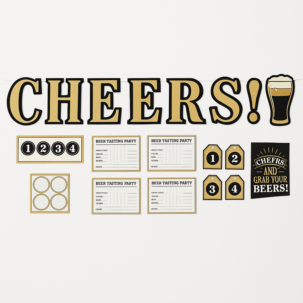 Beer Tasting Birthday Party Decorating Kit