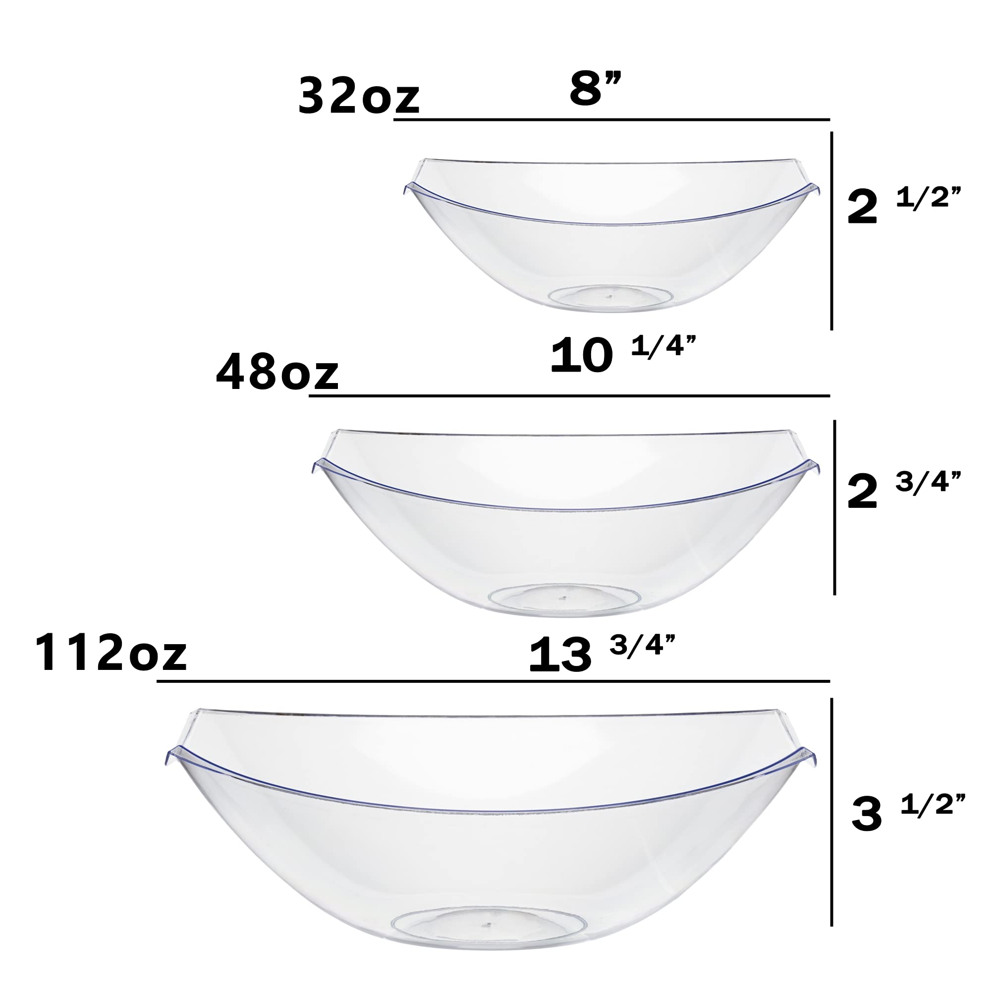 112 Oz. Stadium Bowl | Clear