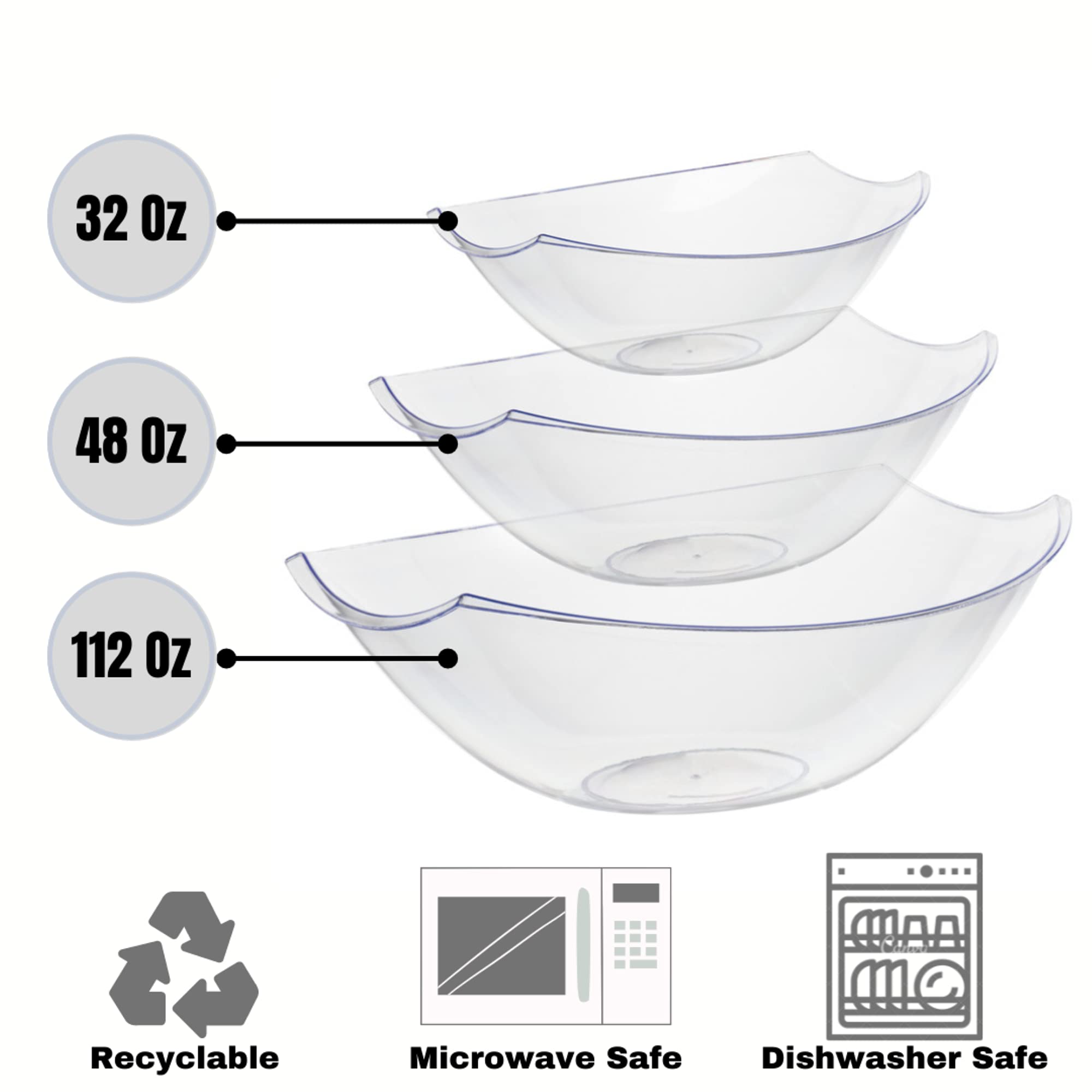 112 Oz. Stadium Bowl | Clear