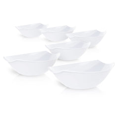 112 Oz. | White Plastic Stadium Bowl | 24 Count