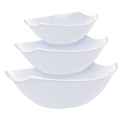 112 Oz. | White Plastic Stadium Bowl | 24 Count