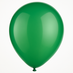 Festive Green Solid Latex Balloons - 12" - Pack of 15