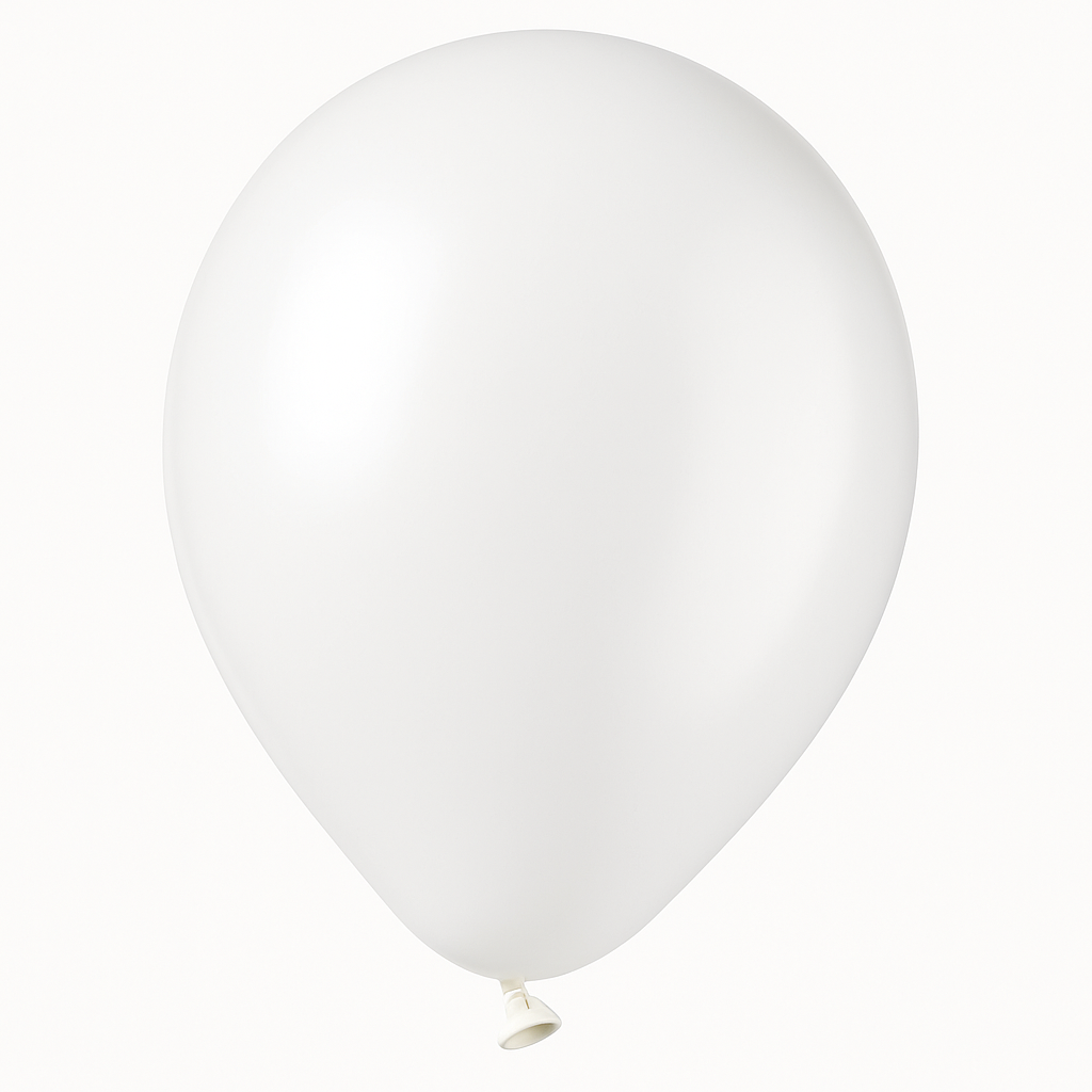 Classic White 12" Latex Balloons - Pack of 15