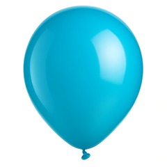 Caribbean Blue Latex Balloons - 12" (15 Count)