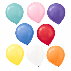Assorted Pearl Latex Balloons, 12-Inch, 15 Pack