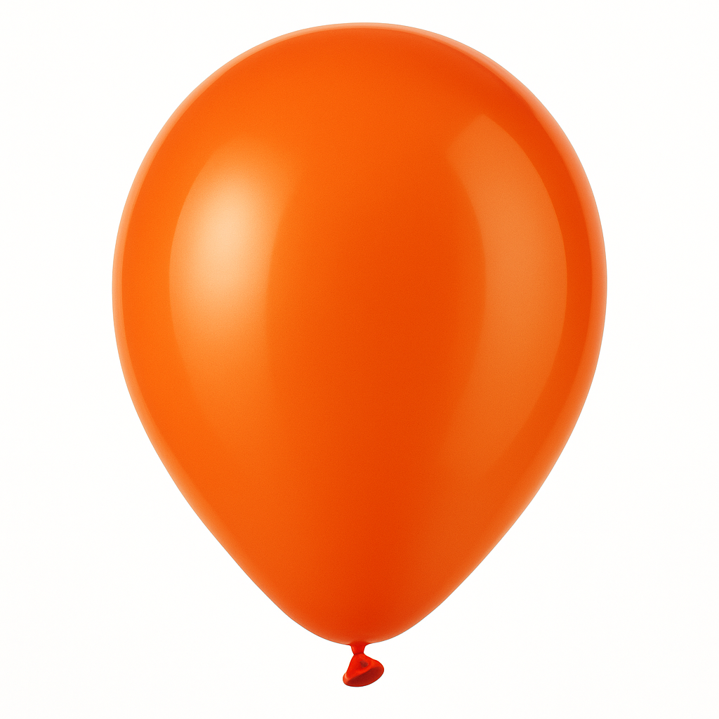 Vibrant Orange 9" Latex Balloons - Pack of 20