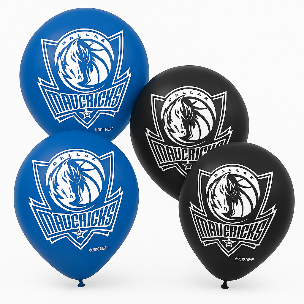 Dallas Mavericks NBA Latex Balloons - 12" (6 Pack)