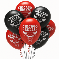 Chicago Bulls 12" Latex Balloons - 6 Pack