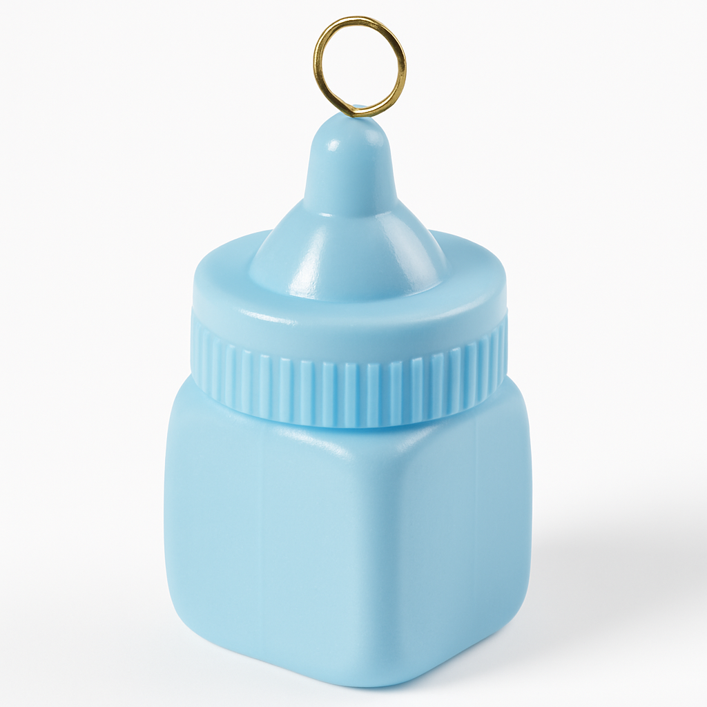 Pastel Blue Baby Bottle Balloon Weight