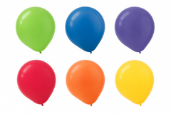 Assorted 5" Latex Balloons, 50 Count - Vibrant Party Pack