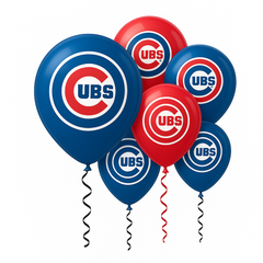Chicago Cubs 12" Latex Balloons - 6 Pack