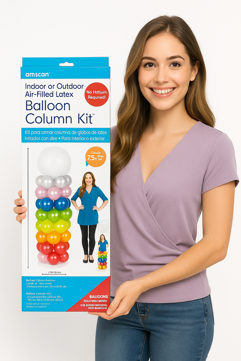 Versatile Balloon Column Kit with Stand ‚Äì 7.5 ft