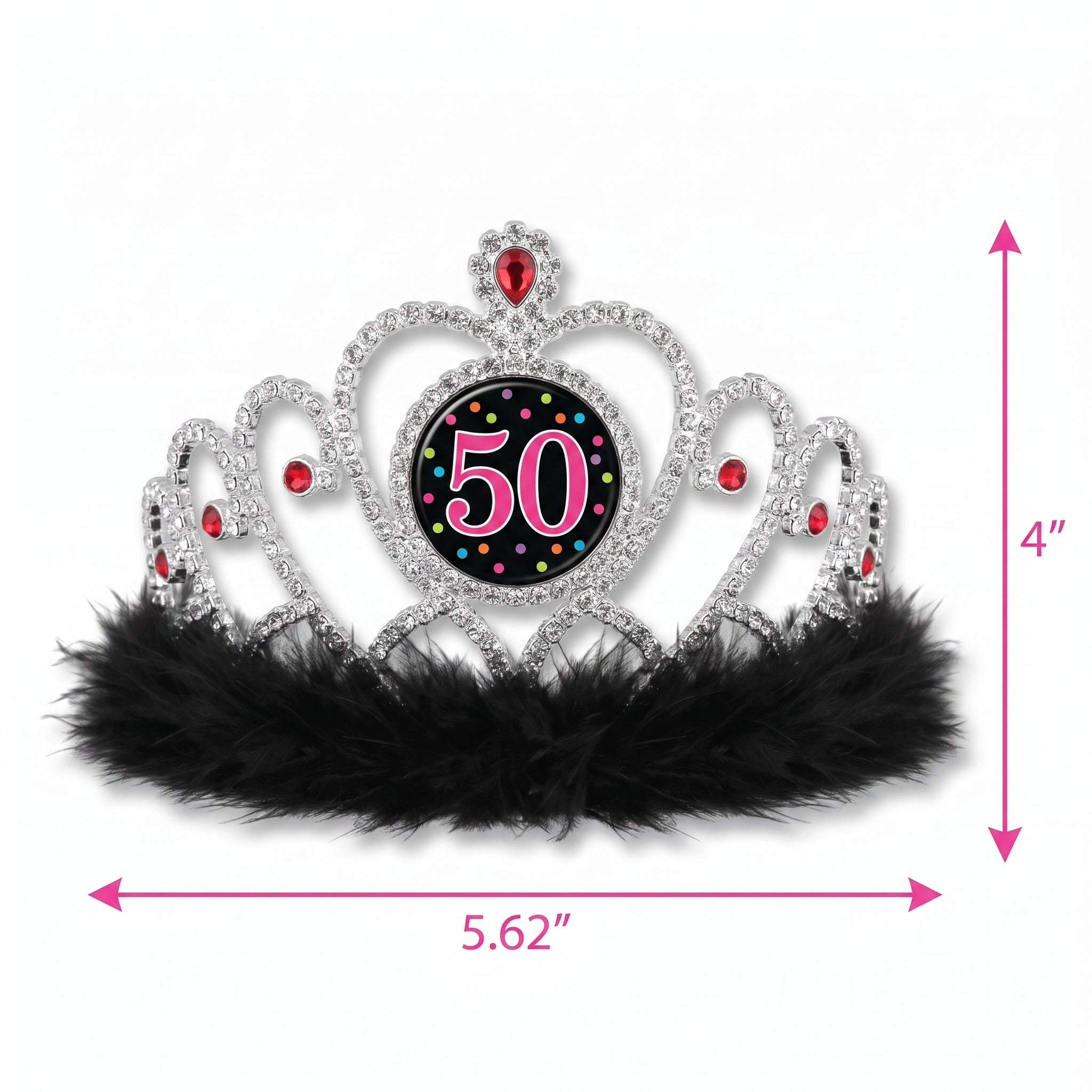 Sparkling Light-Up 50th Birthday Tiara