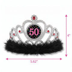 Sparkling Light-Up 50th Birthday Tiara