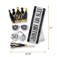 Regal 50th Birthday Celebration Party Kit