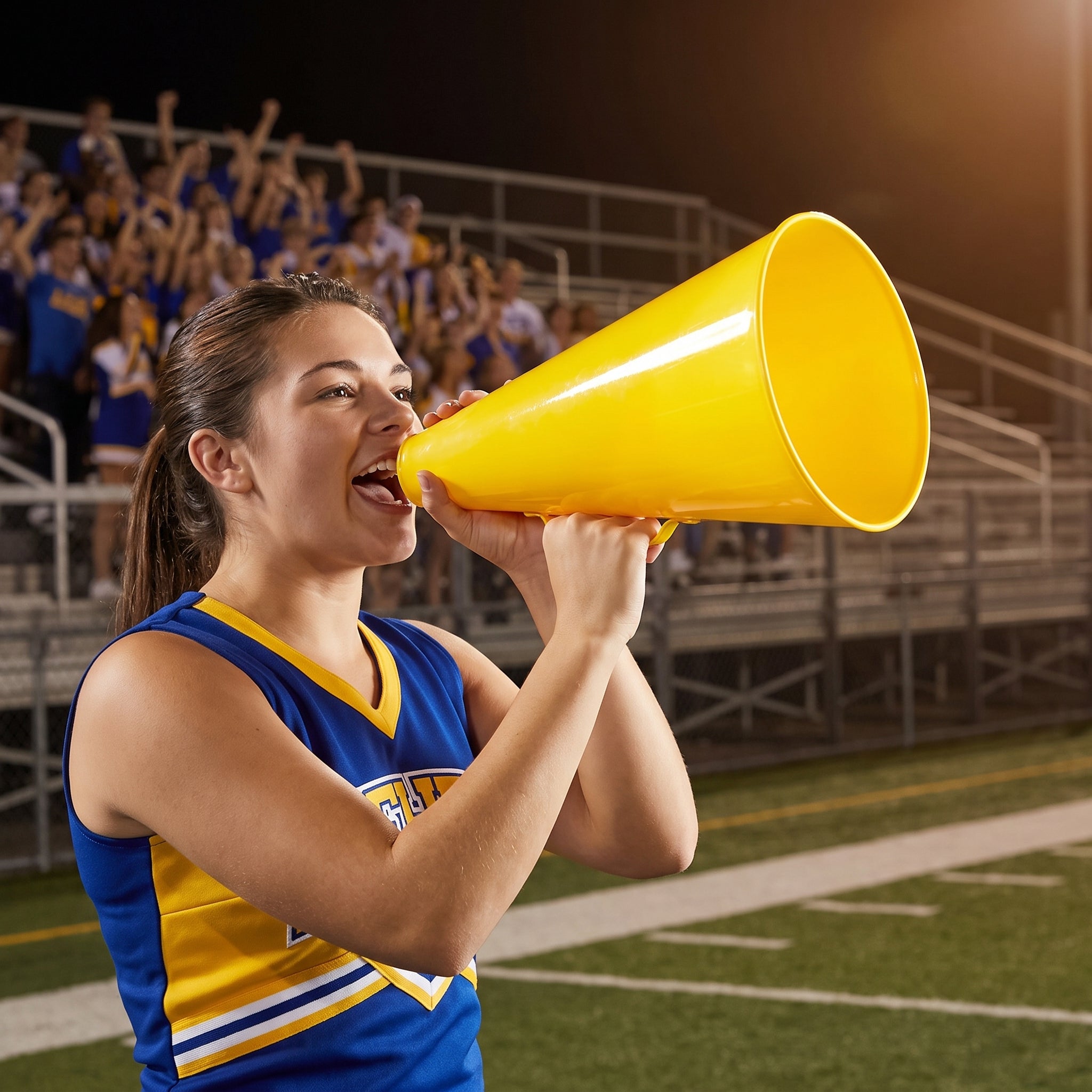 Yellow Team Spirit Megaphone - 8.25" x 6"
