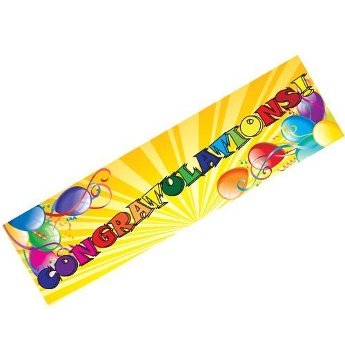 12 Ft. "Congratulations" Foil Banner