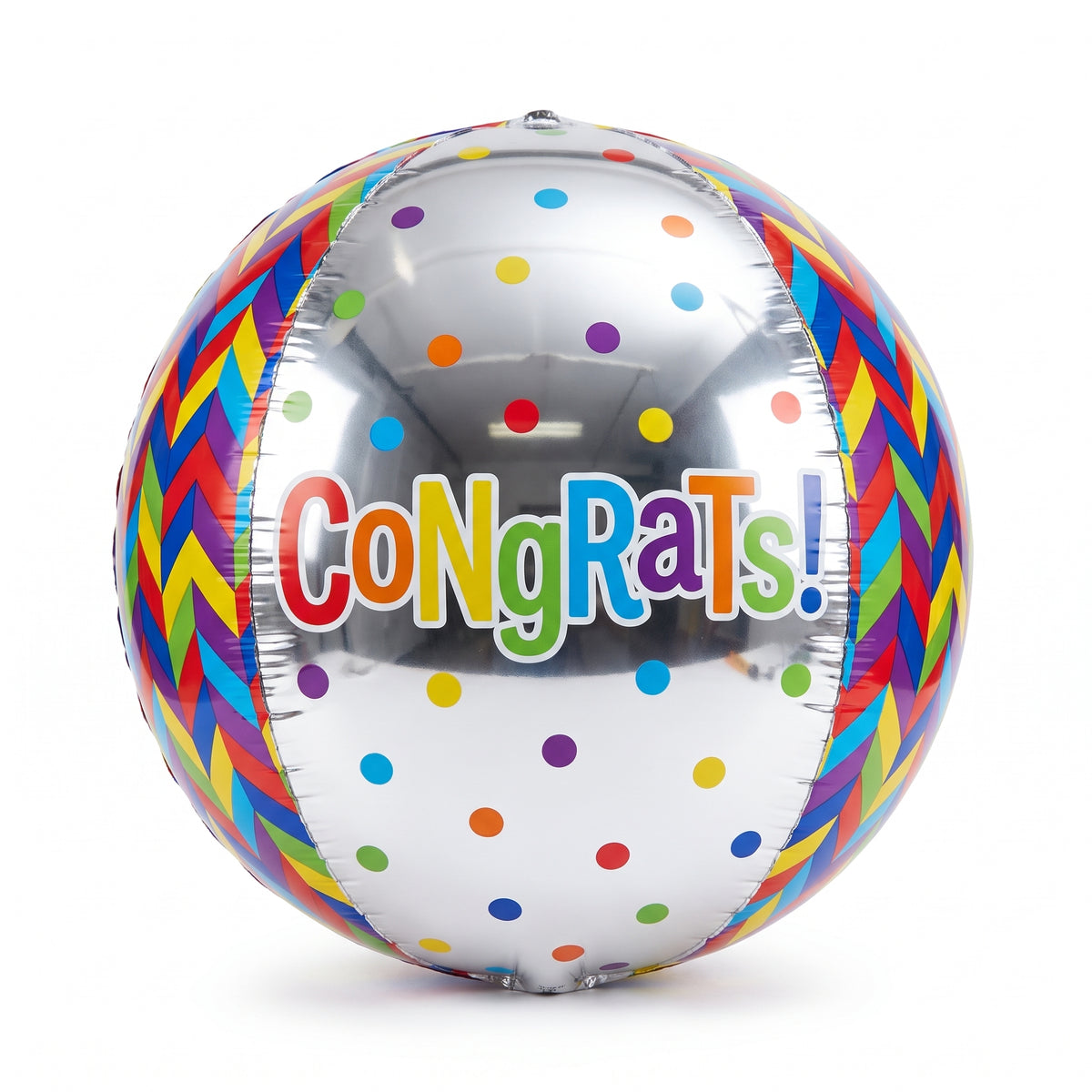 16-Inch Geometric Congrats Orbz Balloon