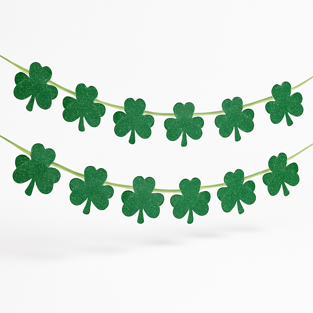 Sparkling Shamrock Banner for St. Patrick's Day ‚Äì 12 Ft