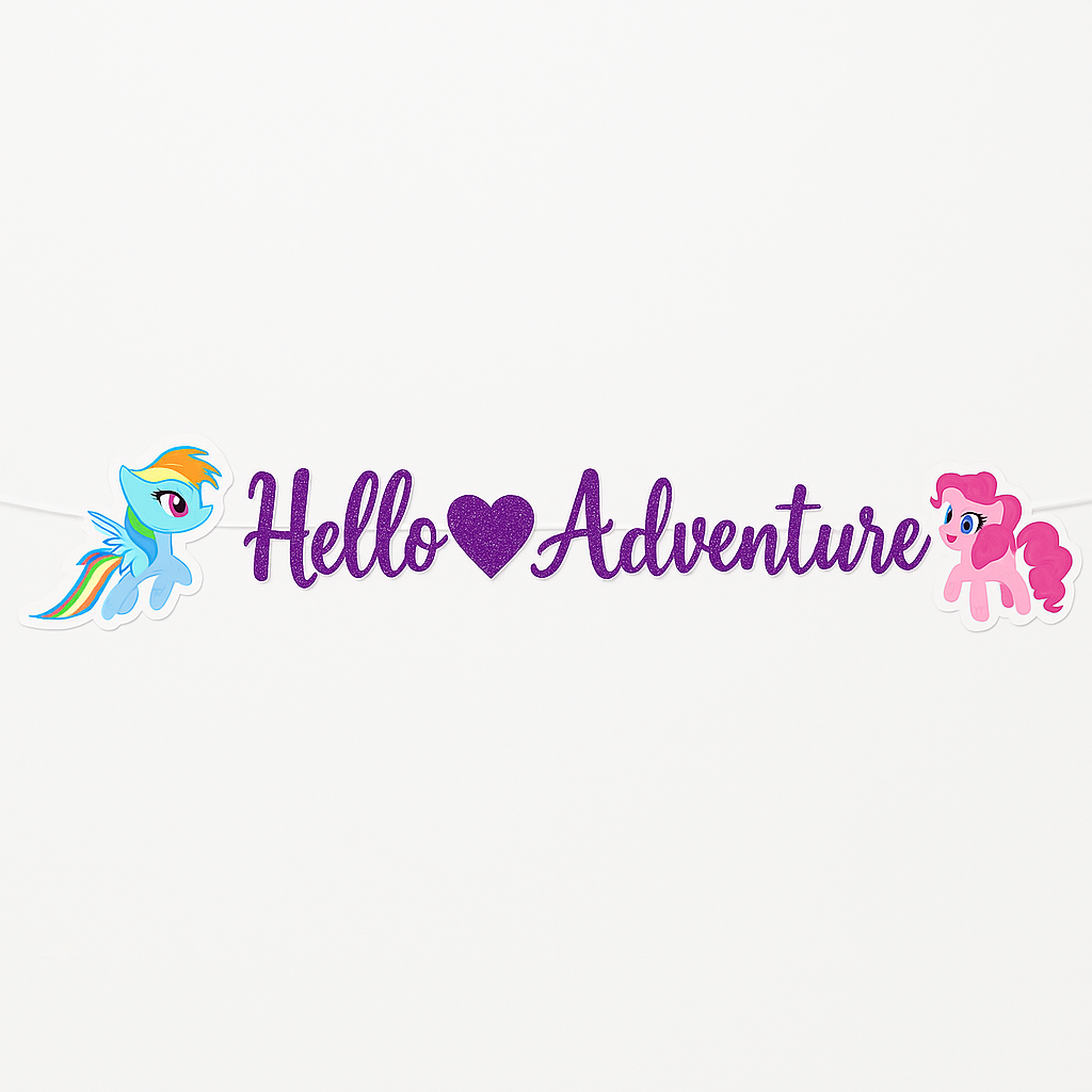 My Little Pony Friendship Party Banner
