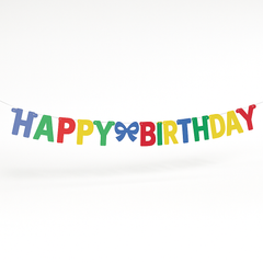 Colorful Happy Birthday Letter Banner - 7.3 Feet