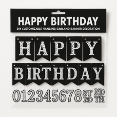Sparkling Celebration Customizable "Happy Birthday" Banner Kit