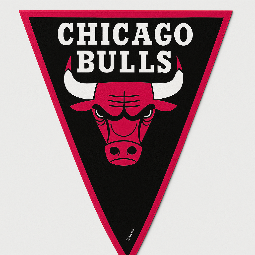 Chicago Bulls Pennant Banner