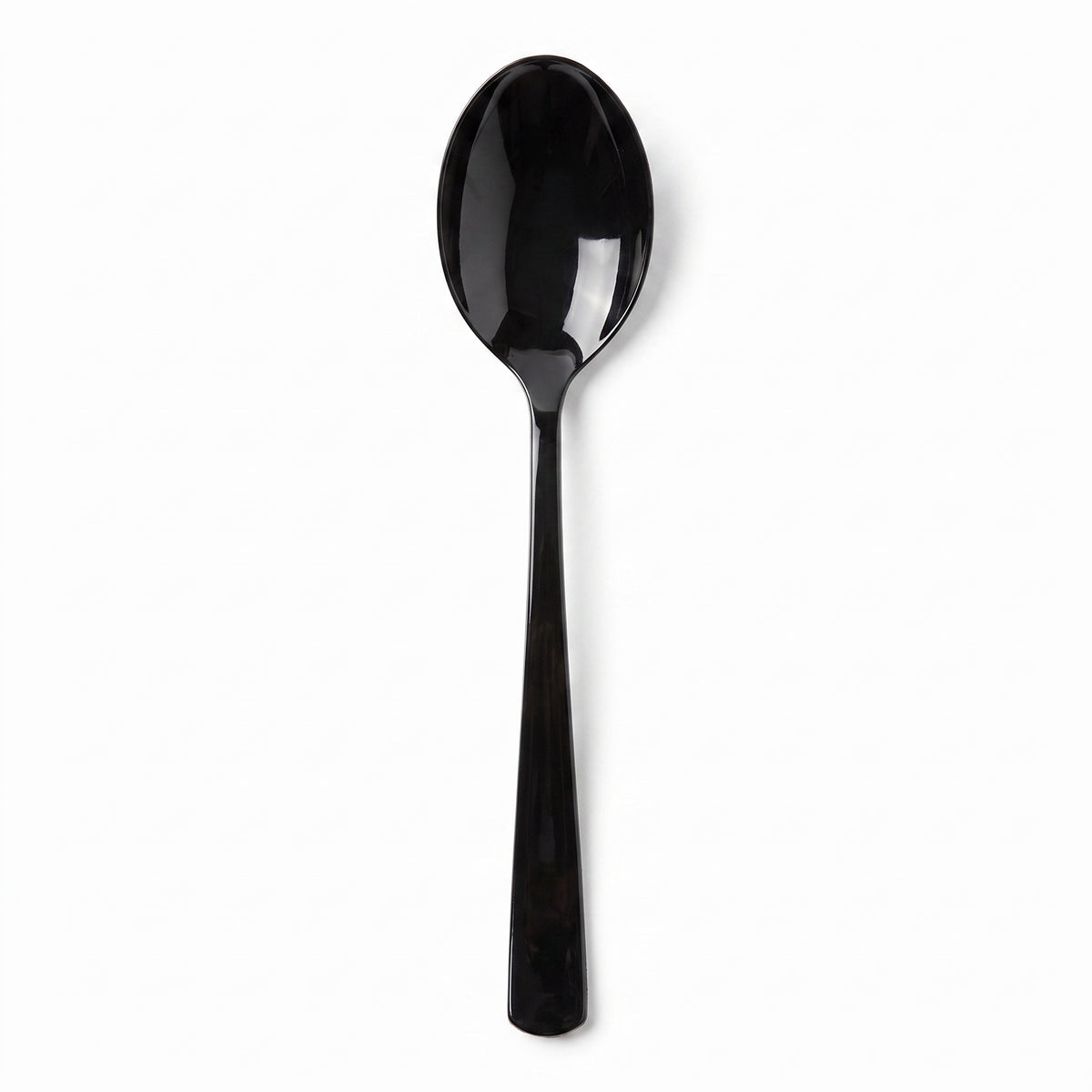 Black Plastic Serving Spoons - 9.75 In. | 2 Count