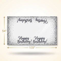 Sparkling Celebration "Happy Birthday" Reusable Table Cover
