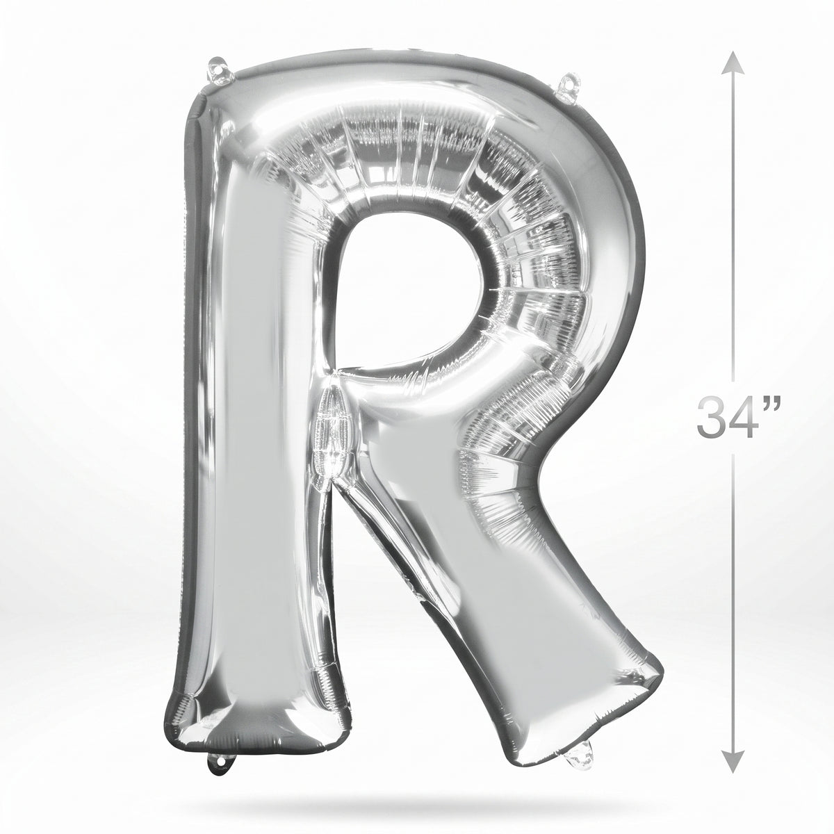 Silver Foil Letter Balloon "R"