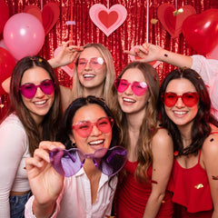Valentine's Day Heart-Shaped Glasses Multipack - 10 Count