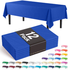 Premium Dark Blue Table Covers | 12 Pack