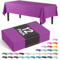 Magenta Table Covers | 12 Pack