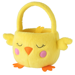 Adorable Easter Chick Plush Basket