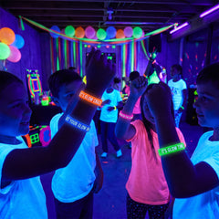 Neon Glow Party Bracelets - Set of 4