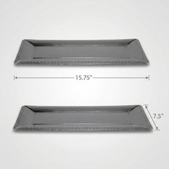 Silver Catering Serve Tray - Set of 3 (15.75 Inch)