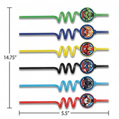 Avengers Assemble Crazy Straws - Party Favors