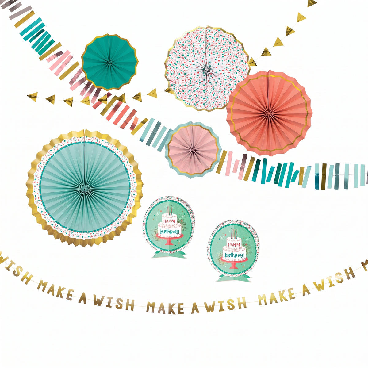 Happy Cake Day Birthday Room Decoration Kit