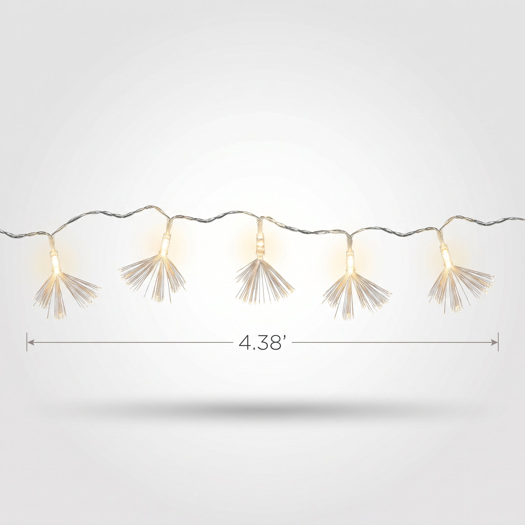 Gold Tassel LED String Lights - 5 ft, Battery Operated