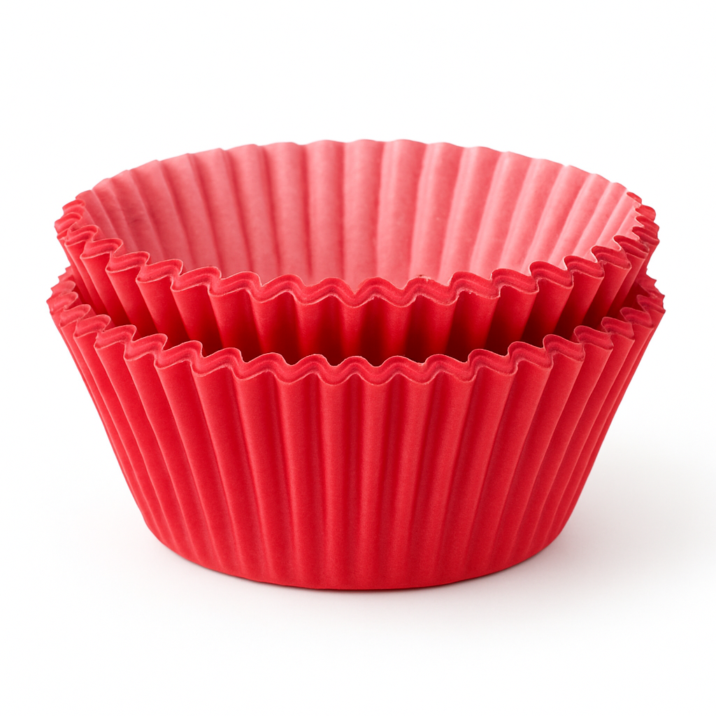 Vibrant Red Cupcake Baking Cups