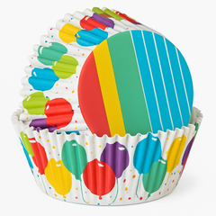 Colorful Birthday Celebration Baking Cups, 2-Inch, 17-Count
