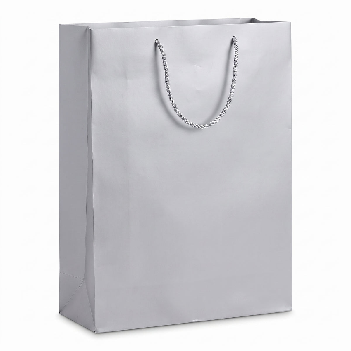 Extra Large Silver Matte Gift Bag