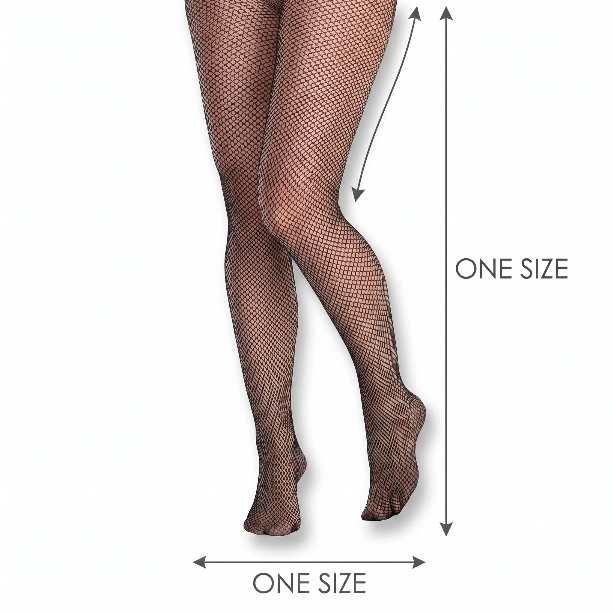 Classic Black Fishnet Stockings - One Size
