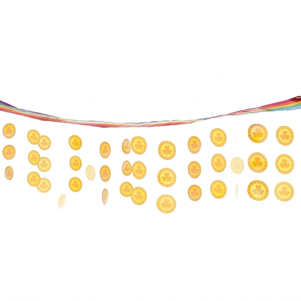 St. Patrick's Day Rainbow & Gold Hanging Ceiling Decoration