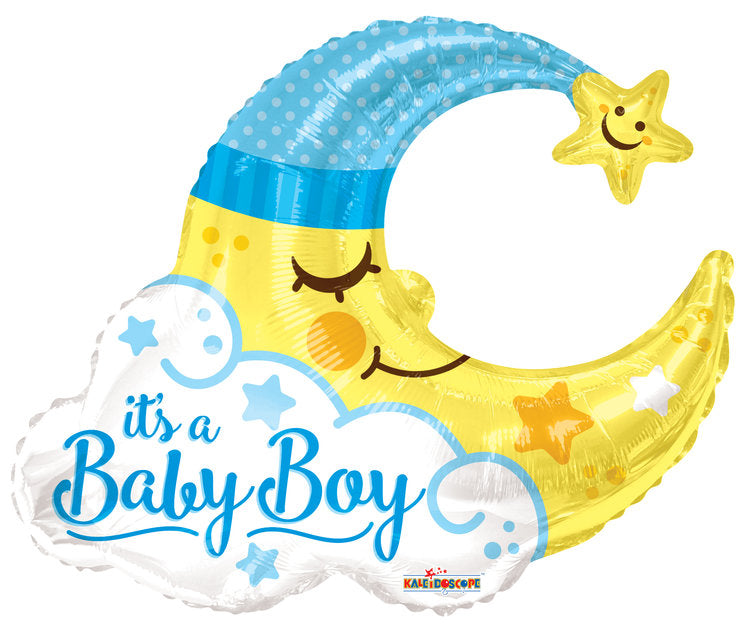 Baby Boy Moon Shape Balloon